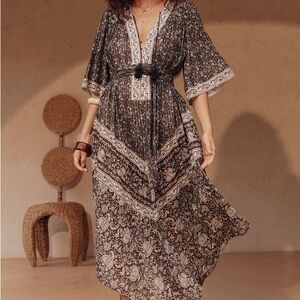 Little Bird Flutter Maxi Dress in Midnight
